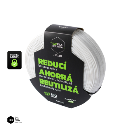 Filamento Hellbot ECOFILA RECARGA PLA 1,75mm 1kg LOCK